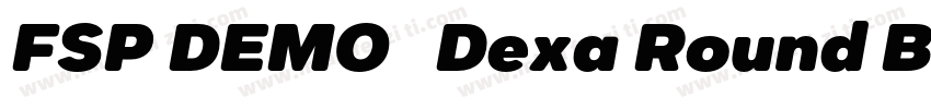 FSP DEMO   Dexa Round Bold字体转换